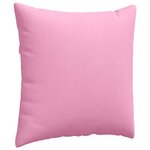 vidaXL Coussins de canapé 2 Pièces Rose 80 x 80 cm tissu