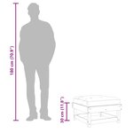 vidaXL Repose-pied de jardin avec coussin bois de pin imprégné