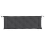 vidaXL Coussin de banc de jardin anthracite mélangé 150x50x7 cm tissu