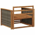 vidaXL Sofa de milieu extérieur Bois d'Acacia Massif Naturel