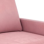 vidaXL Ensemble de canapés 4 Pièces avec coussins rose velours