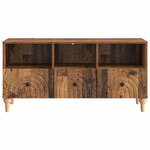 vidaXL Meuble TV Bois ancien 102 x 34 5 x 50 cm Bois d’ingénierie
