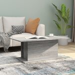 vidaXL Table basse Sonoma gris 102x55 5x40 cm Bois d'ingénierie