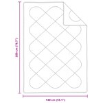 vidaXL Couettes & Duvets Blanc 140 x 200 cm Microfibre