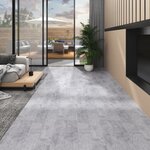 vidaXL Planches de plancher PVC non auto-adhésif 5 26m²2mm Gris ciment