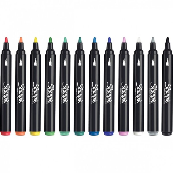 Blister de 12 marqueurs Sharpie créative assortis