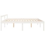 vidaXL Lit pour personne âgée sans matelas blanc 180x200 cm