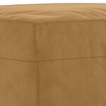 vidaXL Repose-pied Marron 70x55x41 cm Velours
