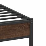vidaXL Cadre de lit sans matelas chêne marron 90x200cm bois ingénierie