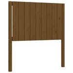 vidaXL Cadre de lit tête de lit marron miel 90x200 cm bois massif