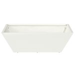 vidaXL Jardinière en Métal Blanche Métal Moyen Jardinières