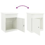 vidaXL Boîte de dépôt de colis Blanc 44 x 35 x 59 cm Acier