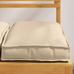 vidaXL Coussin pour assise de palette 4 Pièces Beige 40 x 40 x 8 cm