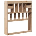 vidaXL Tête de lit avec rangement 75 cm bois massif de pin