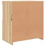 vidaXL Buffet avec lumières LED chêne sonoma 60 5x37x67 cm