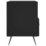 vidaXL Tables de chevet 2 Pièces noir 40x35x47 5 cm bois d’ingénierie