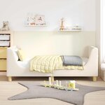 vidaXL Cadre de lit pour enfants avec tête de lit Crème 80 x 160 cm