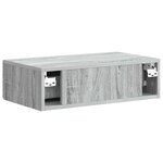 vidaXL Table d'appoint murale 59 x 34 5 x 17 cm Bois d'ingénierie