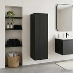 vidaXL Cabinet de Salle de Bain Mural Noir 33 x 34 5 x 60 cm
