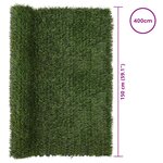 vidaXL Clôture Artificielle Vert clair 1 5 x 4 m PVC et Acier