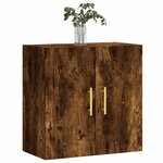 vidaXL Armoire murale chêne fumé 60x31x60 cm bois d'ingénierie