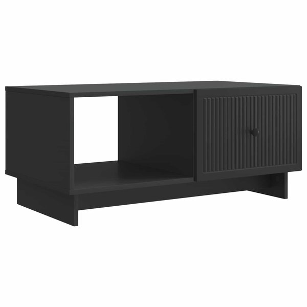 vidaXL Table basse Noir 90 x 50 x 40 cm Bois d'ingénierie