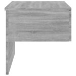 vidaXL Tables de chevet murales 2 Pièces Sonoma gris