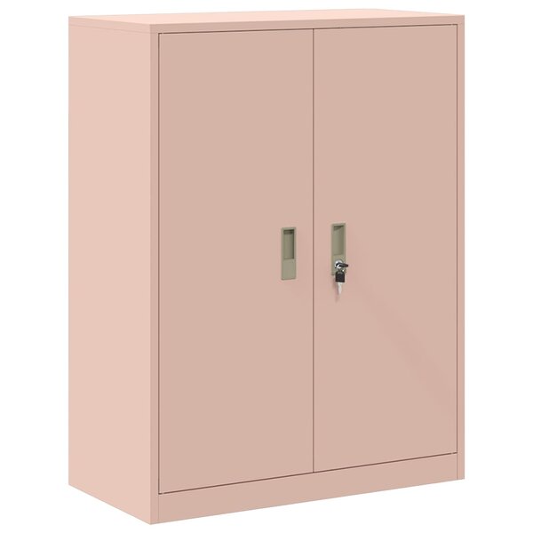 vidaXL Armoire de rangement Rose 80 x 40 x 105 cm Acier