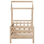 vidaXL Lit de jour avec toit 80x200 cm bois de pin massif
