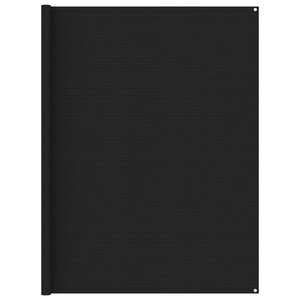 vidaXL Tapis de tente 250x350 cm Noir