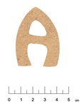Alphabet en bois MDF adhésif 5 cm Lettre A