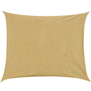 Voile d'ombrage rectangulaire 4x6m toile solaire taud de soleil sable
