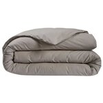 Housse de couette - 260 x 240 cm - Coton - Antibactérien - Taupe