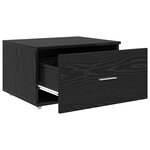 vidaXL Meuble à tiroirs Chêne noir Bois d'ingénierie Compact