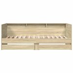 vidaXL Lit de jour avec tiroirs sans matelas chêne sonoma 90x190 cm