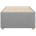 vidaXL Cadre de lit Gris clair 100x200 cm Tissu