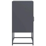 vidaXL Table de chevet anthracite 36x39x78 cm acier laminé à froid