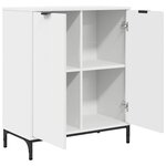 vidaXL Buffet Blanc 69 5 x 33 x 82 cm Bois d'ingénierie