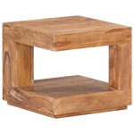 vidaXL Table basse 45x45x40 cm Bois d'acacia massif