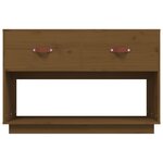 vidaXL Meuble TV Marron miel 90x40x60 cm Bois de pin massif