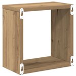 vidaXL Étagères Murales Chêne Artisan MDF avec placage 26 x 15 x 26 cm