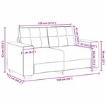 Canapé amoureux vidaXL Marron 120 cm en simili cuir