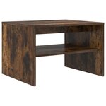 vidaXL Table basse Chêne fumé 60 x 50 x 40 cm Bois d'ingénierie