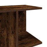 vidaXL Table de chevet chêne fumé 46 5x29x61 cm bois d'ingénierie