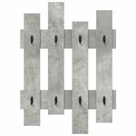 vidaXL Porte-manteau mural Gris béton 60 x 3 x 82 cm Bois d'ingénierie