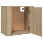 vidaXL Tables de chevet murales 2 Pièces Chêne sonoma 50x30x47 cm