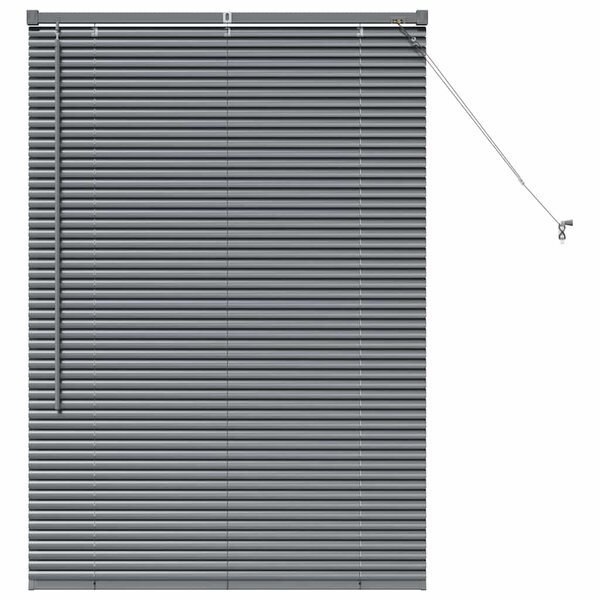 vidaXL Store de Fenêtre Gris foncé 80 x 130 cm Aluminium