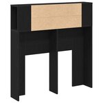 vidaXL Cabinet de Tête de Lit Chêne noir 100 x 19 x 104.5 cm