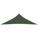 vidaXL Voile d'ombrage 160 g/m² Vert foncé 3x3x4 2 m PEHD