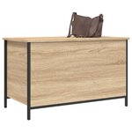 vidaXL Banc de rangement chêne sonoma 80x42 5x50 cm bois d'ingénierie